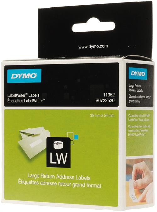 Labels DYMO LabelWriter 25x54 mm, 500 pcs. / S0722520 11352