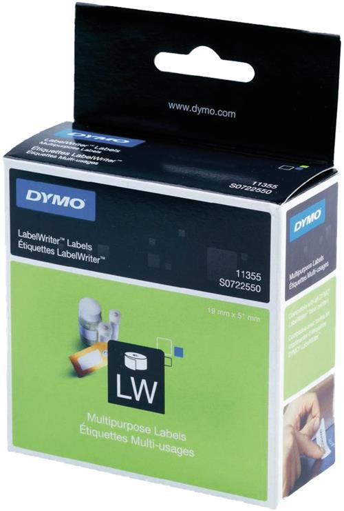 Labels DYMO LabelWriter 19x51 mm, 500 pcs. / S0722550 11355
