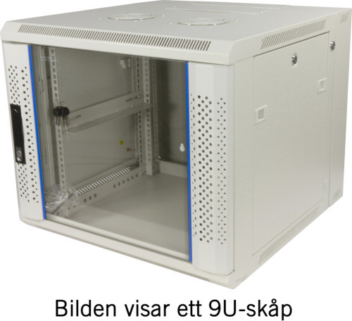 19" wall mounted cabinet TOTEN, System Z, 12U, 600x600, glass front door, 60kg load, white / ZS66126000 / 19-Z6612V