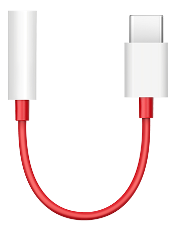 Adapter OnePlus Type-C to 3.5mm, red / 6060020