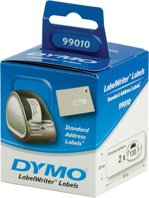 Labels DYMO LabelWriter 89x28 mm, 2x130 pcs. / S0722370 99010