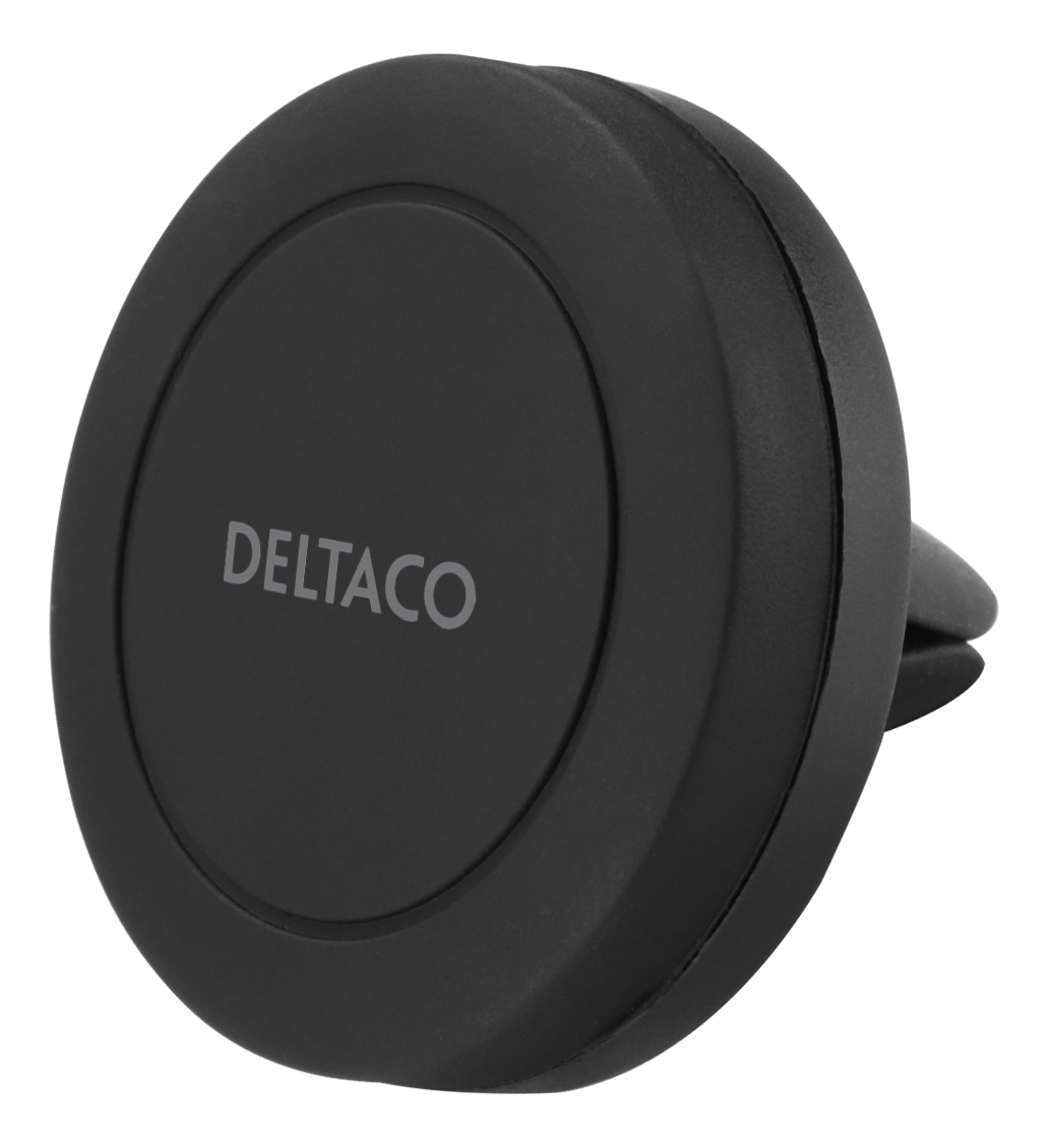 Magnetic car holder DELTACO air vent mount, for mobile phone, black / ARM-C101