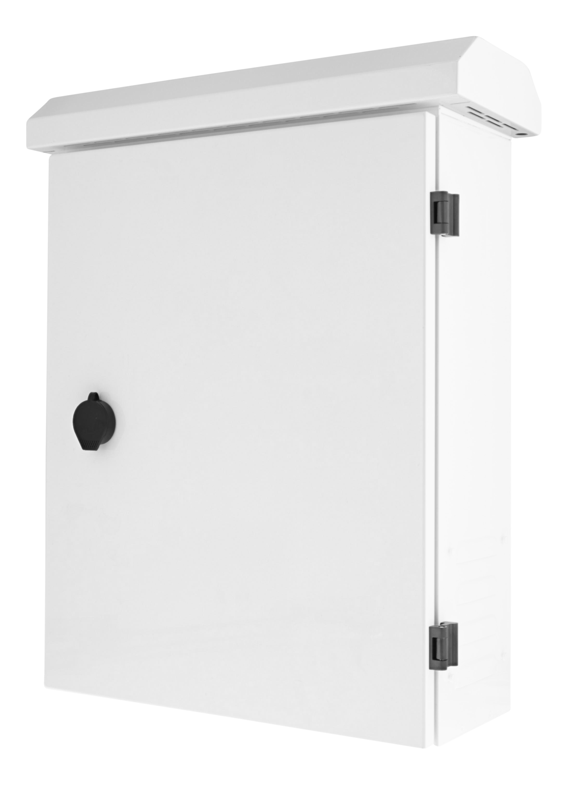 Lockable wall cabinet DELTACO 350x140x450mm, IP55, white / CB-3545