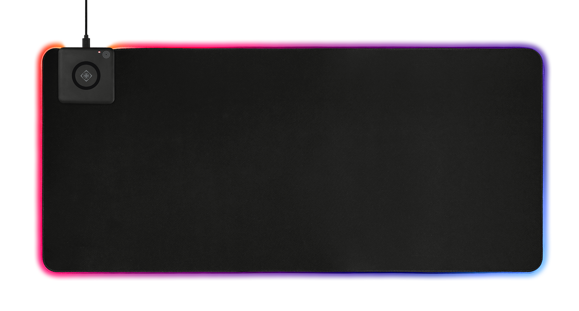 RGB mouse pad DELTACO GAMING extra wide, wireless charging, 900x400, black / GAM-092