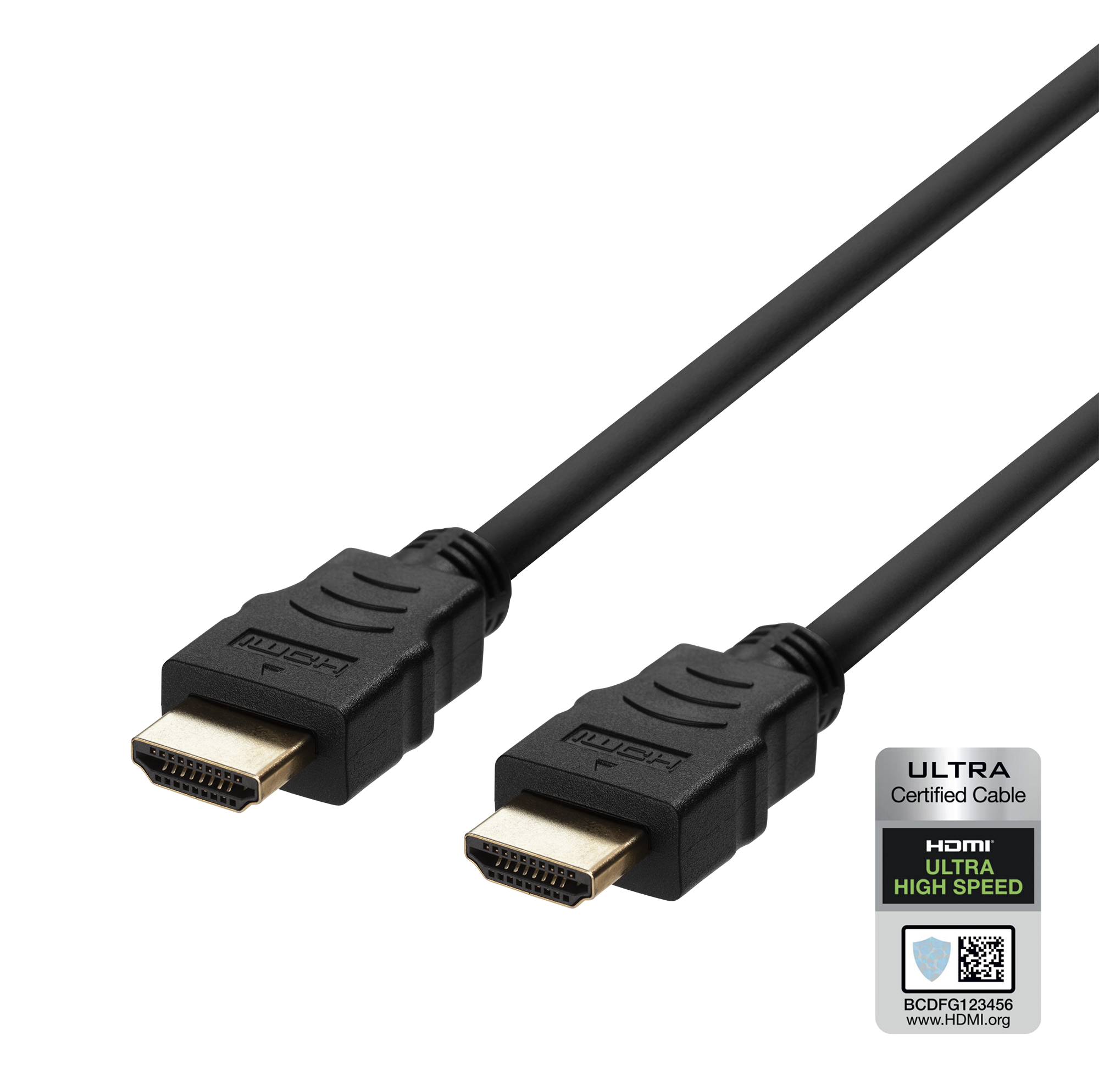 Ultra High Speed HDMI cable DELTACO ARC, QMS, 8K in 60Hz, 4K UHD in 120Hz, 0.5m, black / HU-05-R