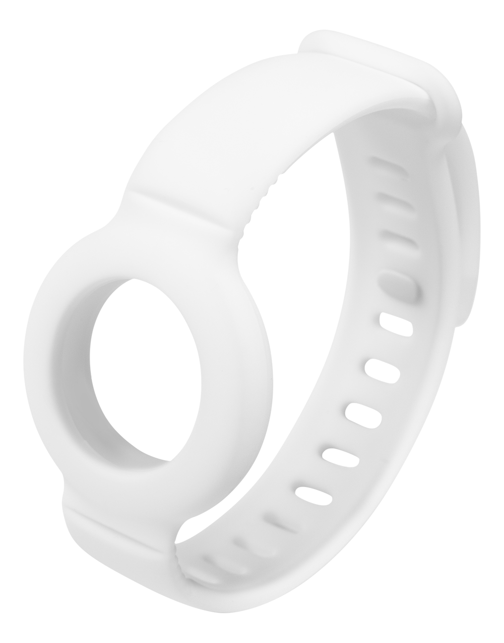 Silicone bracelet for Apple AirTag DELTACO adjustable size, white / MCASE-TAG17