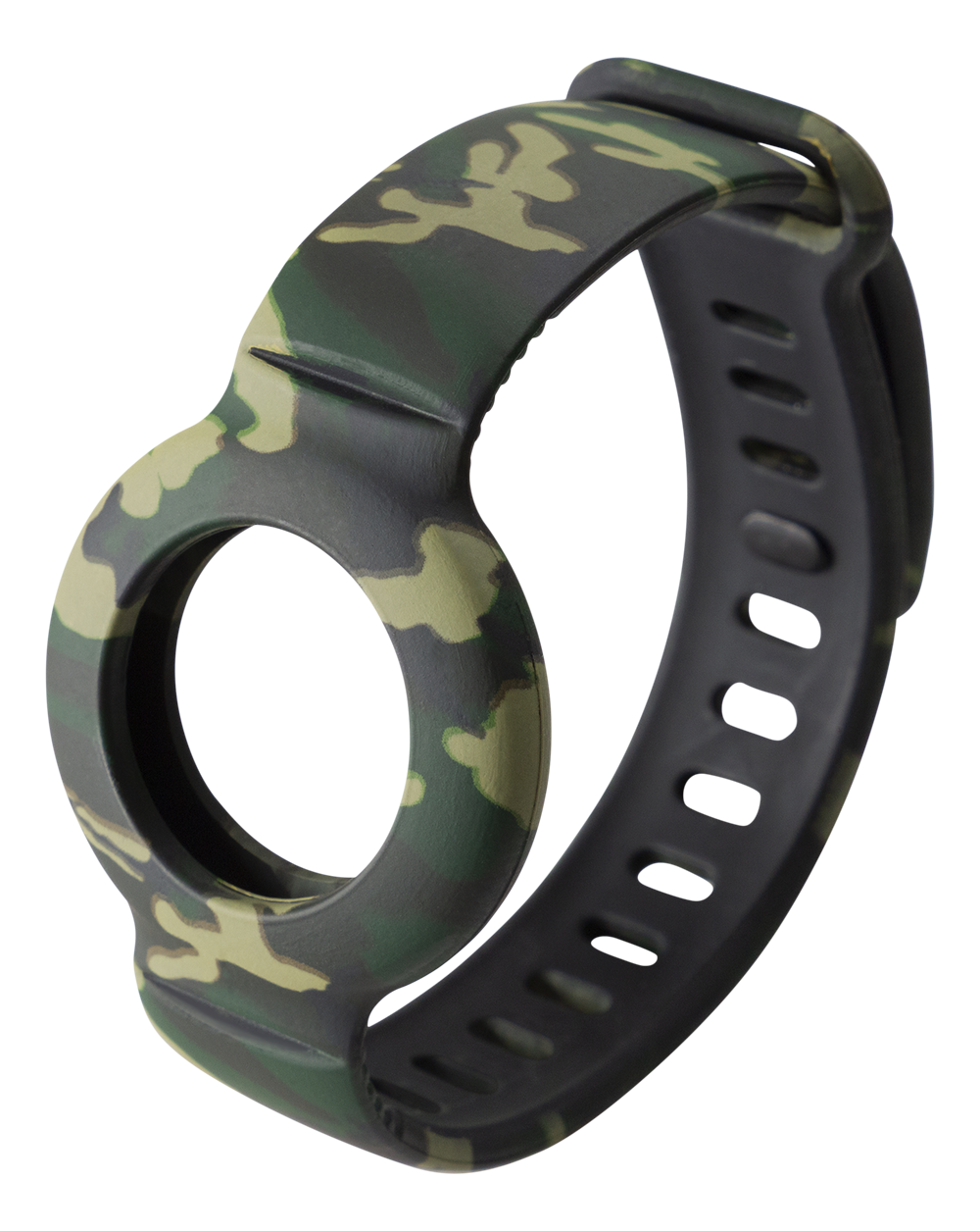 Silicone bracelet for Apple AirTag DELTACO adjustable size, camouflage / MCASE-TAG18