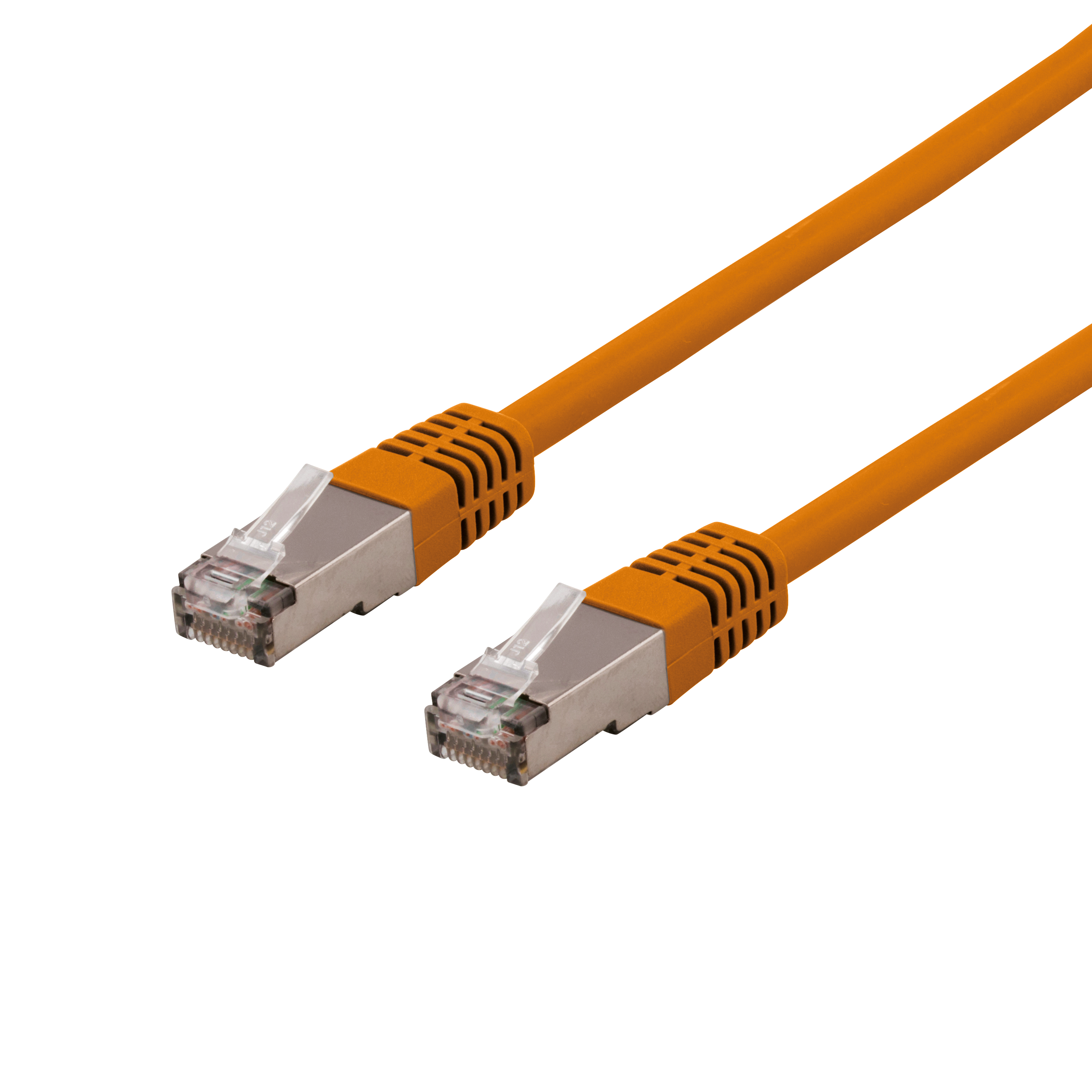 Cable DELTACO patch, S/FTP Cat6, LSZH, 2m, orange / SFTP-62ORH