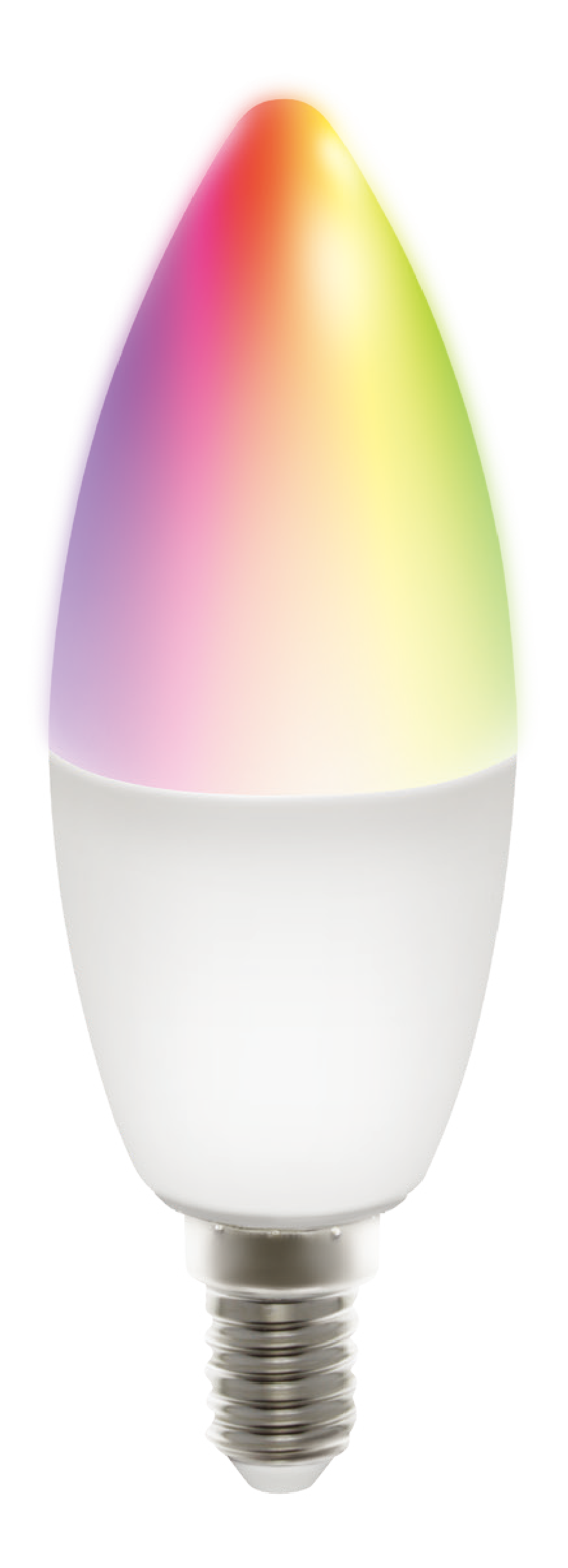 DELTACO SMART HOME LED lamp, E14, WiFI 2.4GHz, 5W, 470lm, dimmable, 2700K-6500K, 220-240V, RGB SH-LE14RGB