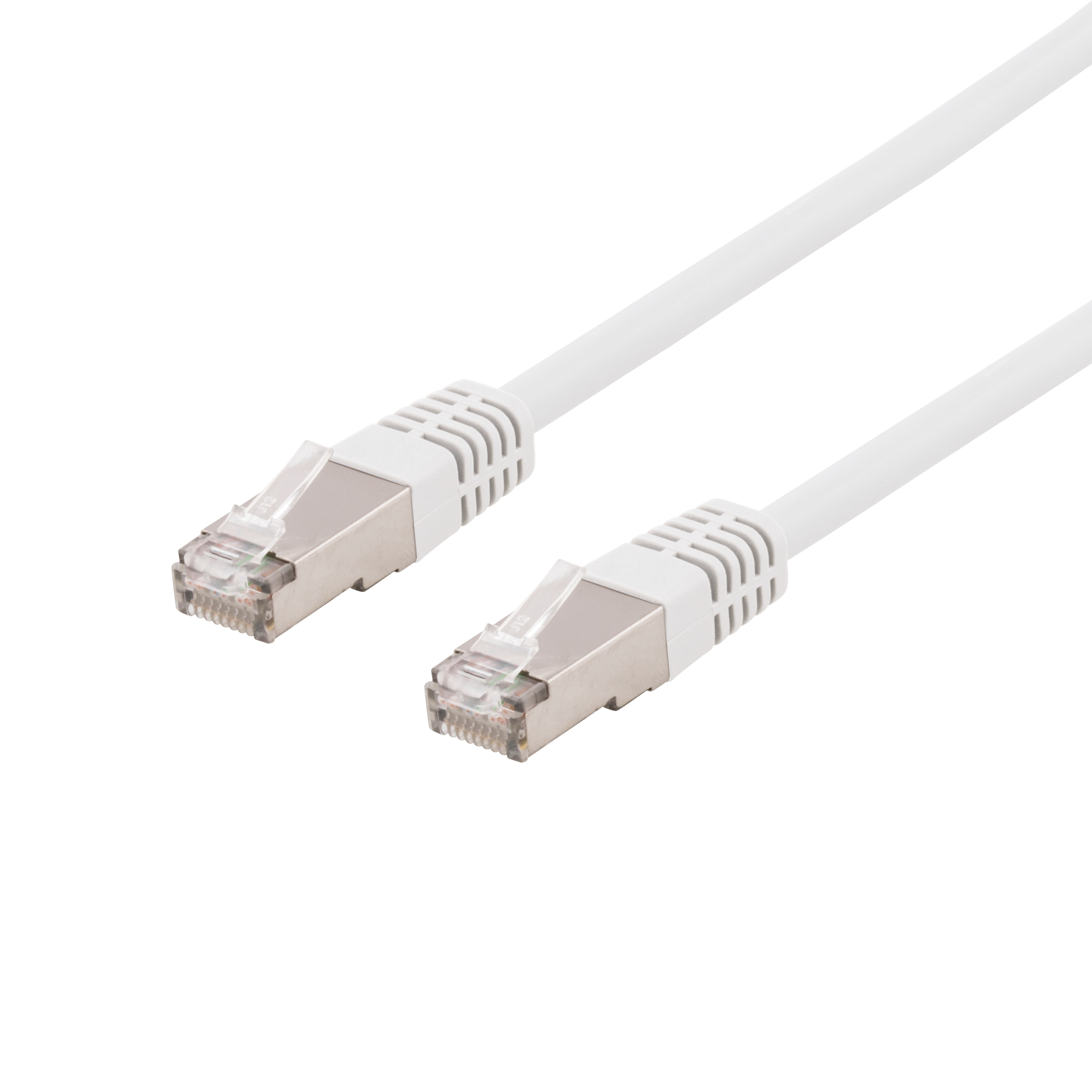 Cable DELTACO U/FTP Cat6a, LSZH, 0,3m, white / STP-603VAU