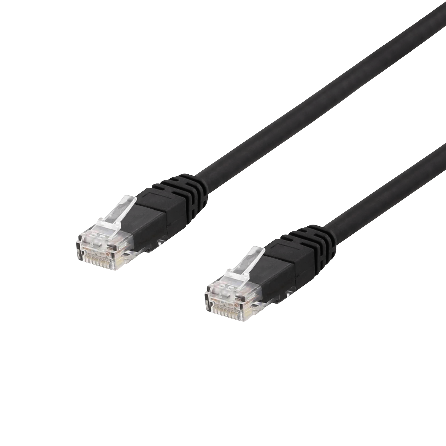 Cable DELTACO U / UTP Cat6a patch, 10m, 500MHz, LSZH, black / TP-610SAU