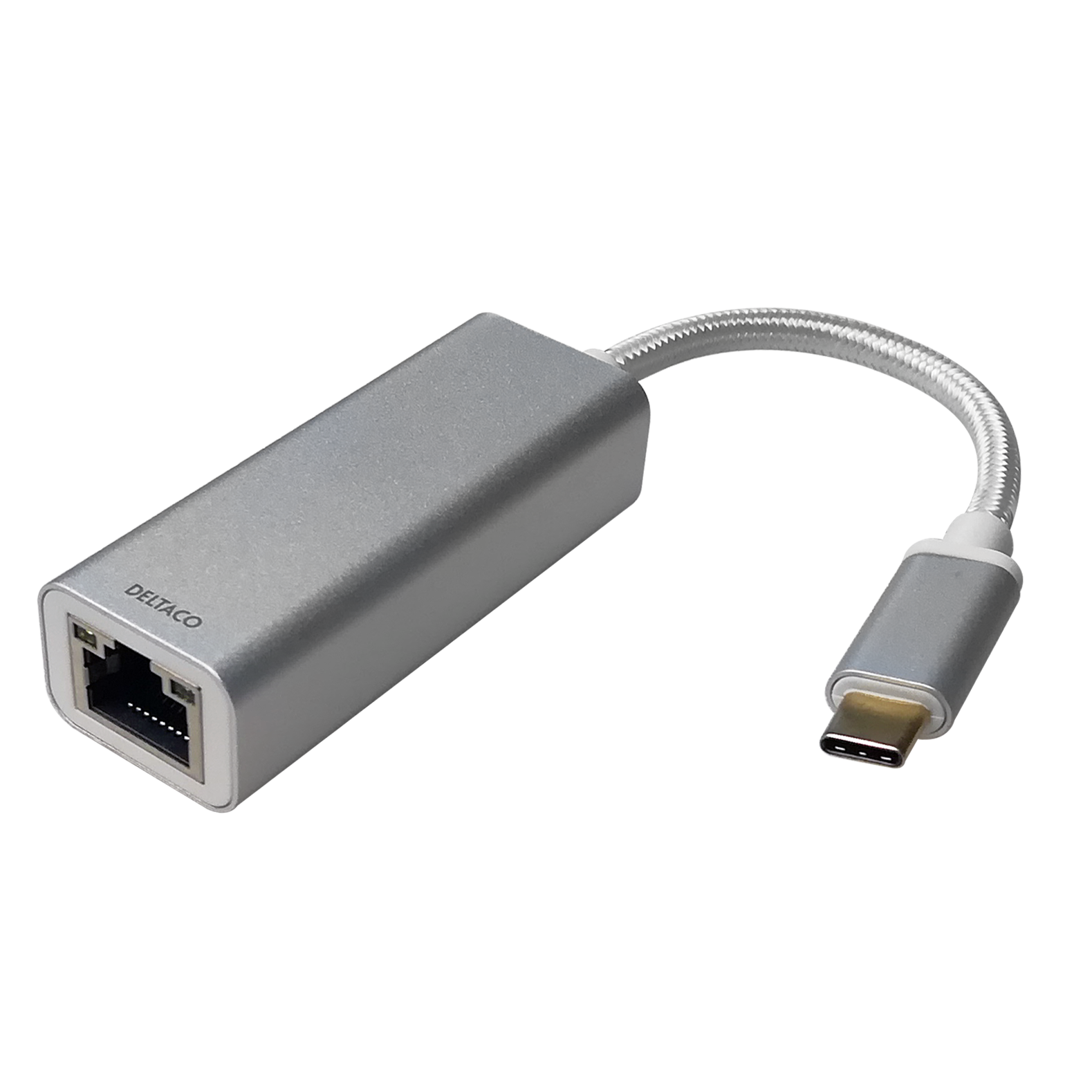 USB-C network adaptor DELTACO, 2,5G, aluminium / USBC-GIGA6