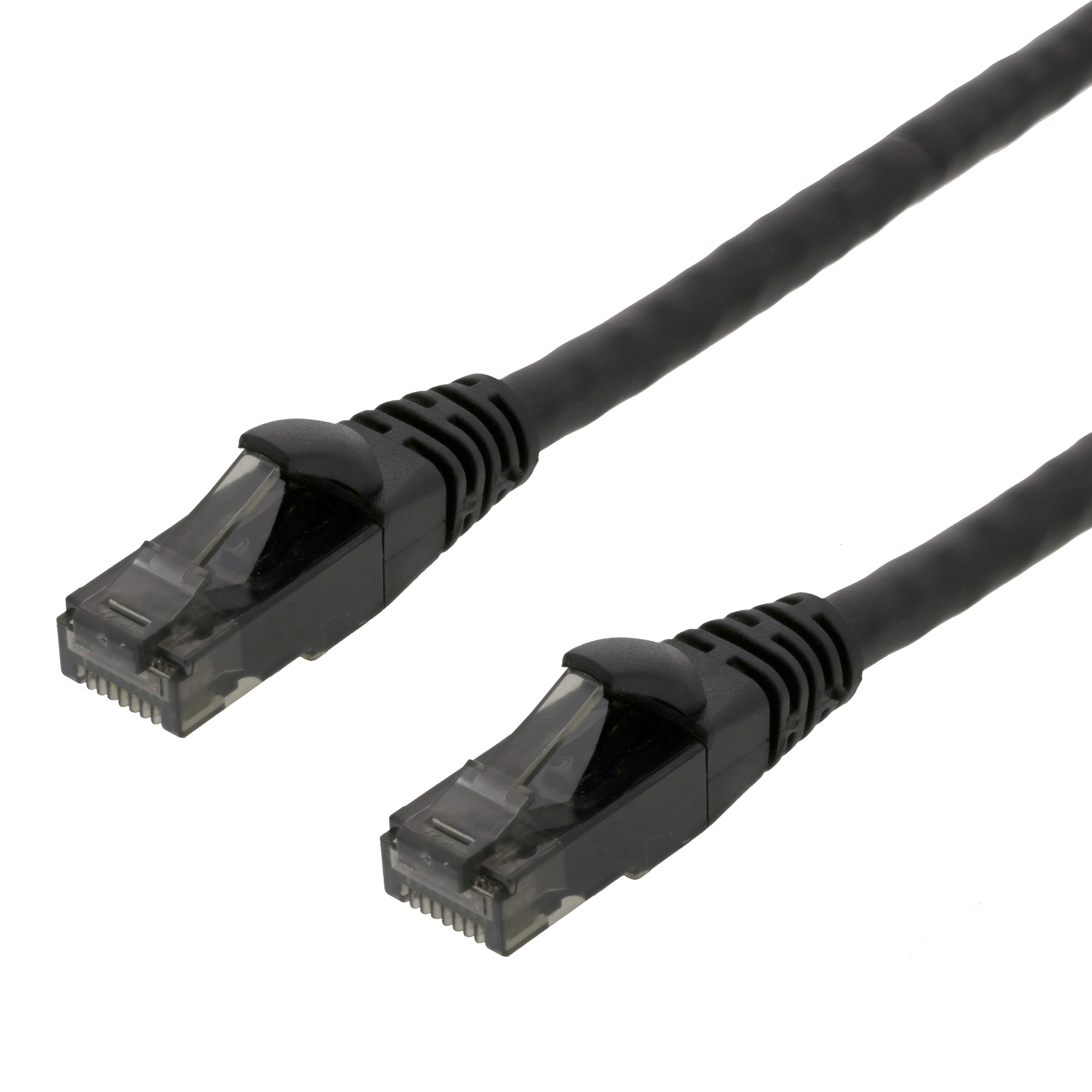 Patch cable DELTACO  U/UTP High Flex Cat6, 3m, stranded core, 24AWG, 500MHz, LSZH, black / UUTP-1504