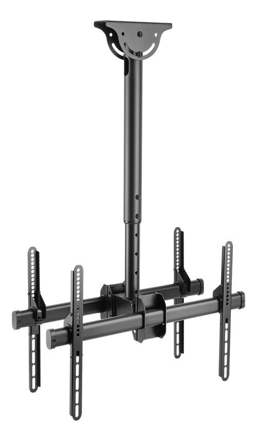 Telescopic back-to-back ceiling mount DELTACO OFFICE for LED / LCD, 37-70 ", 560 - 910 mm, black  ARM-0403