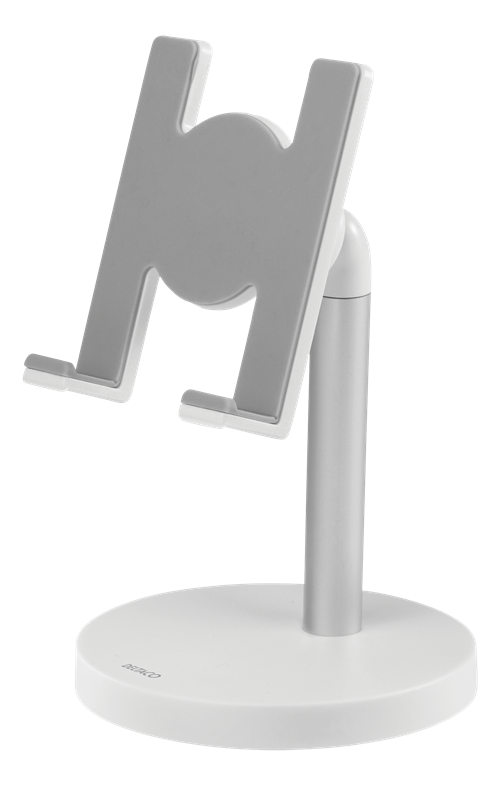 DELTACO Desktop Stand for Smartphone; Tablet, Fits "4.3" to 8 " white ARM-275