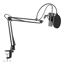  Microphone Kit MAONO 16mm, arm with bracket, black / AU-A03