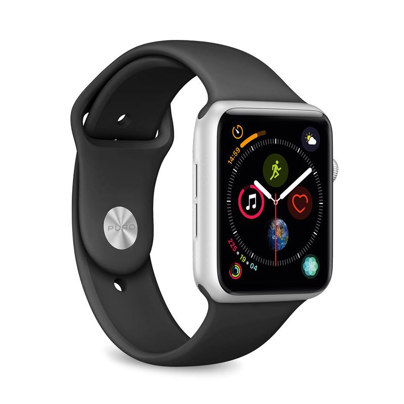 Elastic sport band PURO for Apple Watch, 44mm, black / AW44ICONBLK