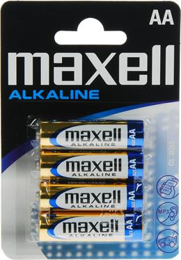 Batteries Maxell AA (LR06), Alkaline, 1,5V, 4-pack / BAT-522