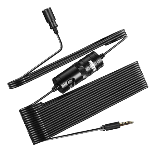 BOYA BY-M1 omnidirectional grinding microphone, for smartphones / DSLR / Camcorders, black / BOYA10122