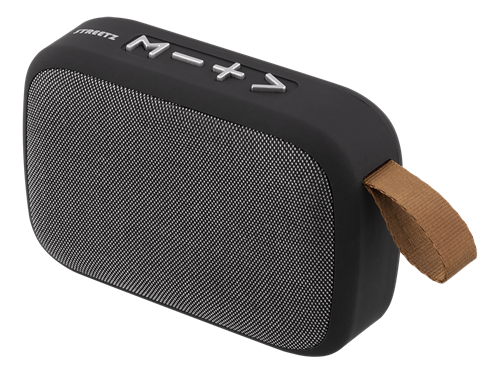 STREETZ portable BT speaker with TWS and FM radio, 3.5 mm, USB-A, micro-SD, black CM770