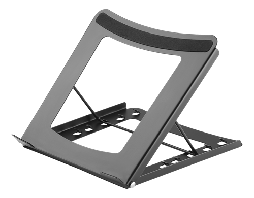 Laptop stand DELTACO OFFICE 5 positions, 10-15", black / DELO-0200