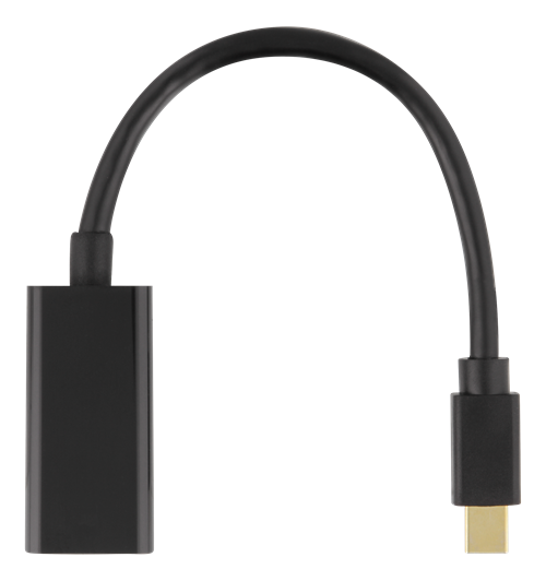 Adapter DELTACO DP to HDMI, 3840x2160 at 60Hz, 0.2m, black / DP-HDMI45