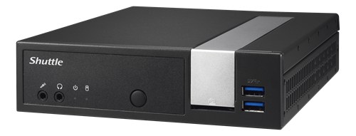 Shuttle XPC slim DC3000EP, Inel Celeron J3355 2.0GHz, 4GB SO-DIMM DDR3L 1600MHz, 32GB M.2 SATA SSD, Windows 10 Pro 64-bit, black  PED-DX300EP1 / DX3000EP
