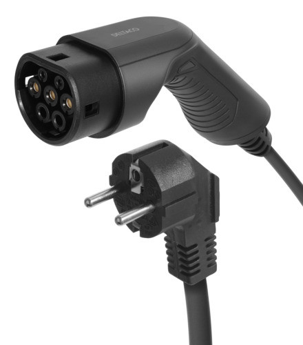 E-Charge DELTACO, cable Mode2, Schuko - type 2, 6A, 1,5+4M / EV-1230