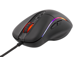 Mouse DELTACO GAMING wired, 4000 DPI, 500 Hz, RGB, USB, black / GAM-019