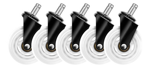 Set of white casters DELTACO GAMING for gaming chairs GAM-157-W / 4222182