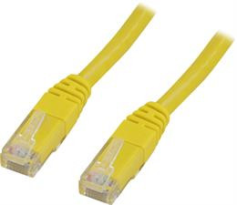 Cable DELTACO U / UTP Cat5e 1.0m, yellow / GL1-TP