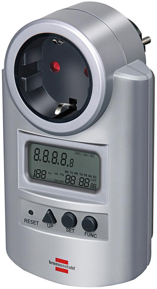 Brennenstuhl EL meter, operating cost, volt / watt, silver 1506600 / GT-463