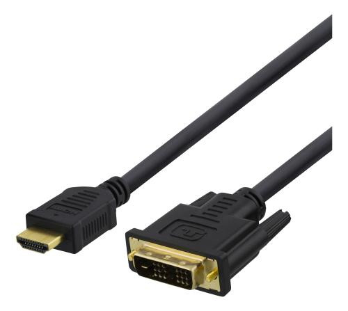 Cable DELTACO HDMI to DVI, 5m, Full HD, black / HDMI-115D
