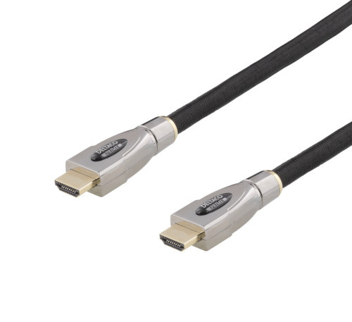 Active DELTACO PRIME HDMI cable 15m embroidered HDMI High Speed, Ethernet / HDMI-4150