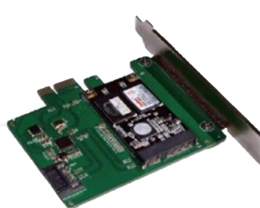 mSATA SSD PCIe expansion card, 6 Gbps DELTACOIMP green / KCSSD1