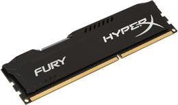 HyperX Fury Black , DIMM, DDR3, 8GB, 1600MHz, CL10, 1.5V  Kingston / KING-1351
