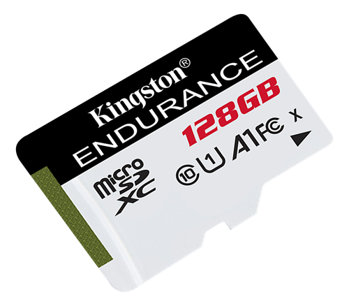 Kingston Endurance microSDXC card, 128GB, UHS-I, Class 10, 95MB / s read, 45MB / s write, black / KING-2812