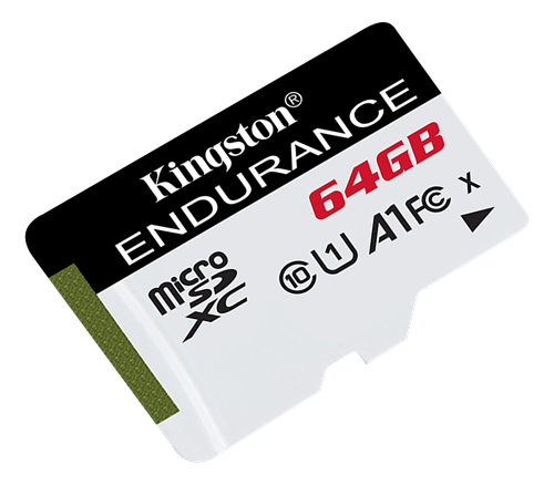 Kingston Endurance microSDHC card, 64GB, UHS-I, Class 10, 95MB / s read, 45MB / s write, black / KING-2814
