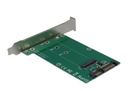 M.2 for SATA adapter, full profile, 22pin DELTACOIMP green / KT001A