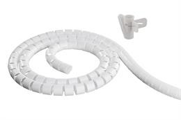 Nylon wire tube, 25mm diameter tool included, 2.5m DELTACO white / LDR03