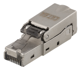  RJ45 plug Cat6A, shielded, tool-less DELTACO metal / MD-106