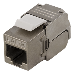 FTP Cat6a Keystone connector, screened, 22-26AWG, "Tool-free" DELTACO MD-112