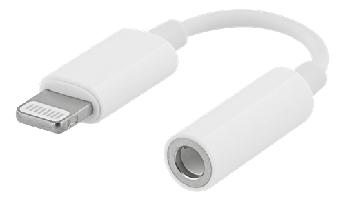 Apple Lightning to 3.5mm adapter for headphones / headsets, white  MMX62ZM/A