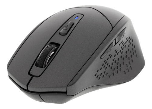 Silent Bluetooth mouse DELTACO 800-1600 DPI, 4 buttons, dark gray / MS-901