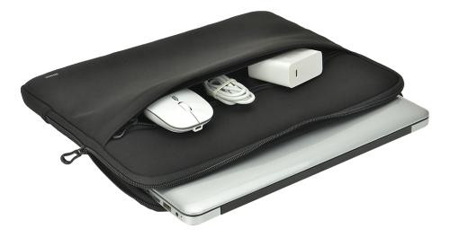 Durable laptop sleeve DELTACO 13-14", black / NV-503