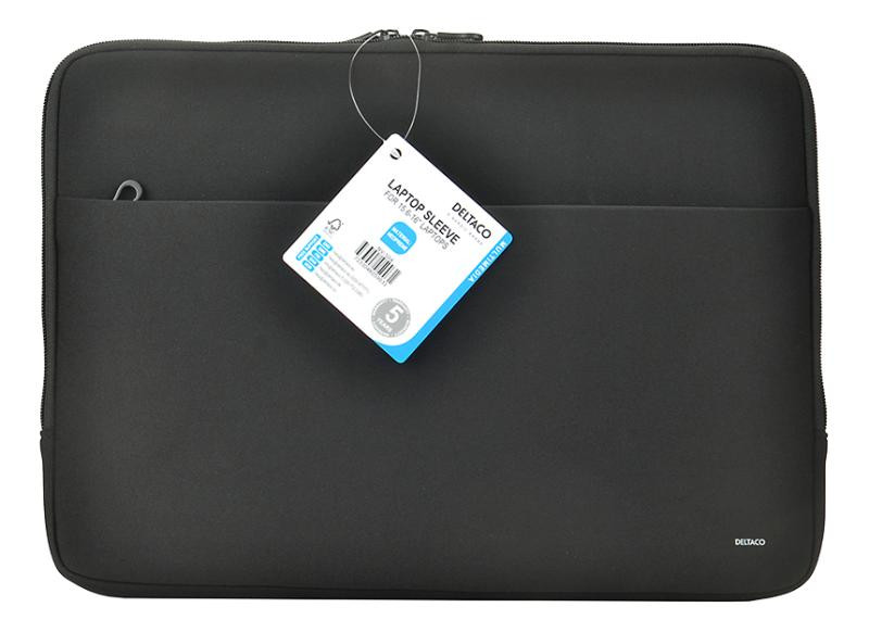 Durable laptop sleeve DELTACO 15,6-16", black / NV-504