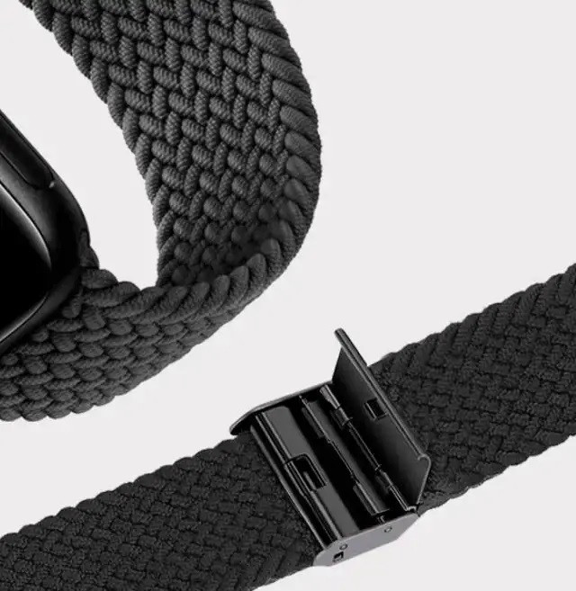 Nylon LOOP Band PURO for Apple Watch 42-44-45-49mm, black / AW44LOOPBLK