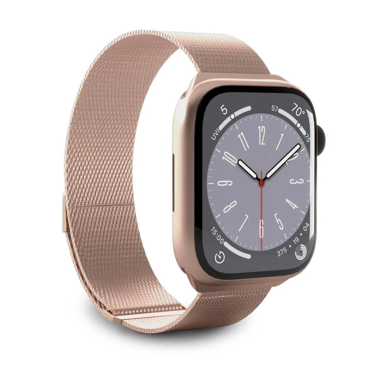 Milanese magnetic band PURO for Apple watch 40mm, rose gold / PUMILAW40ROSE