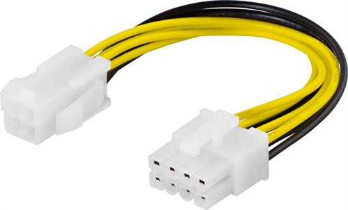 Adapter cable DELTACO 4pin, ATX12V to 8-pin EPS12V / SSI-44