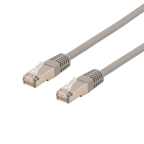 Cable DELTACO U/FTP Cat6a, 5m, 500MHz, LSZH, gray / STP-65AU